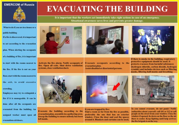 Модуль Действия персонала при эвакуации, перевод на английский язык 240х340мм